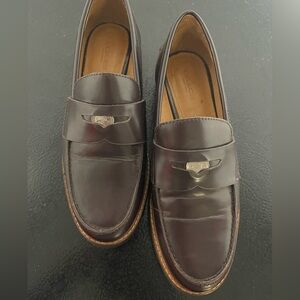 Coach loafer style women’s shoe, size 6.5, dark brown